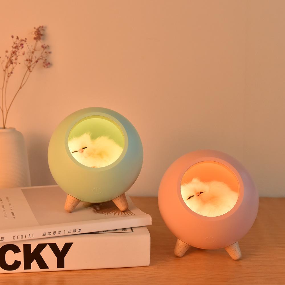 Cica éjszakai lámpa