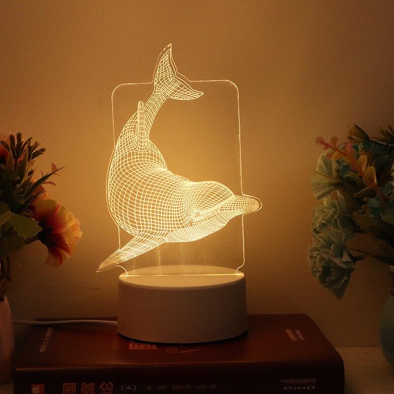 Delfin 3D lámpa