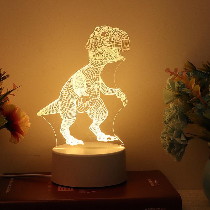 Dinoszaurusz 3D lámpa