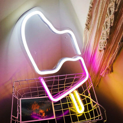 Fagylalt neon lámpa
