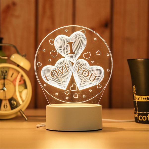 I love you 3D lámpa