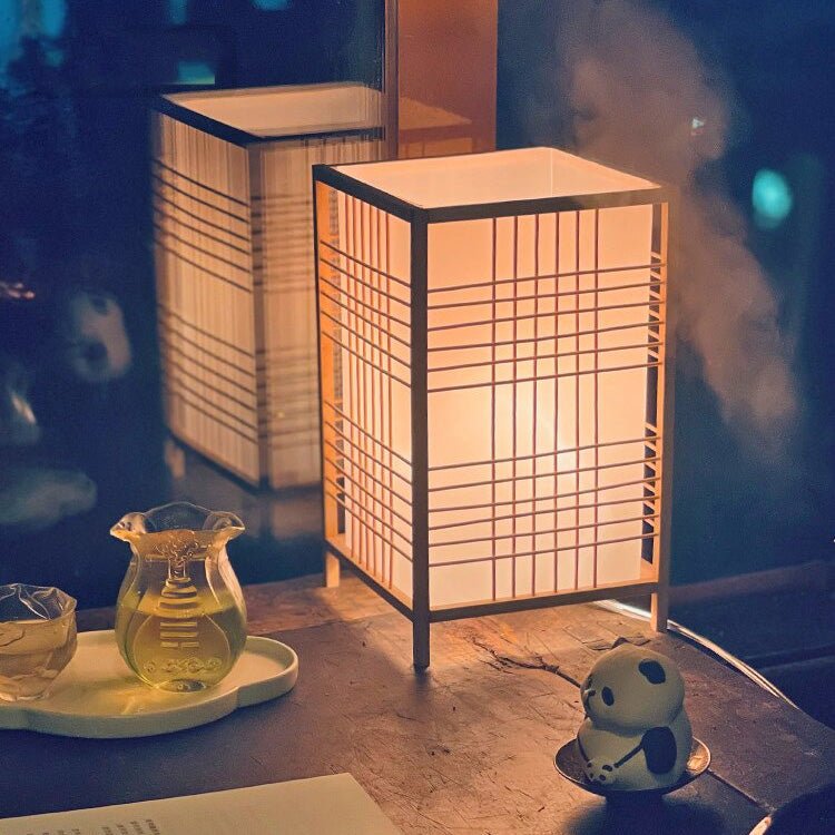 Japán szögletes éjjeli lámpa