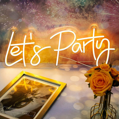 Let's Party neon