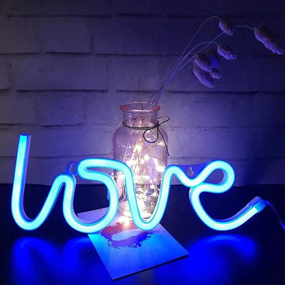Neon LOVE éjjeli lámpa