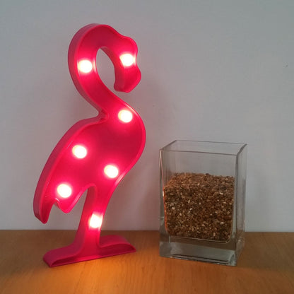 Rózsaszín flamingó éjszakai lámpa