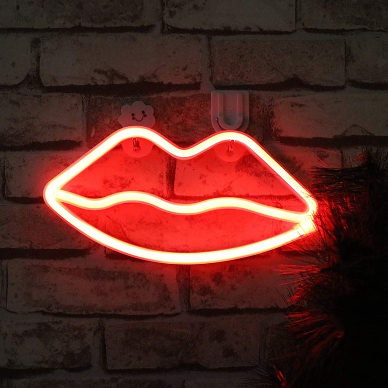 Száj neon