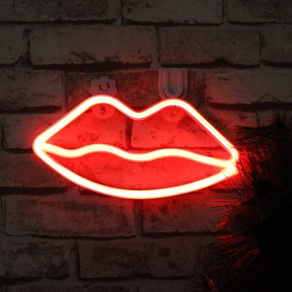 Száj neon