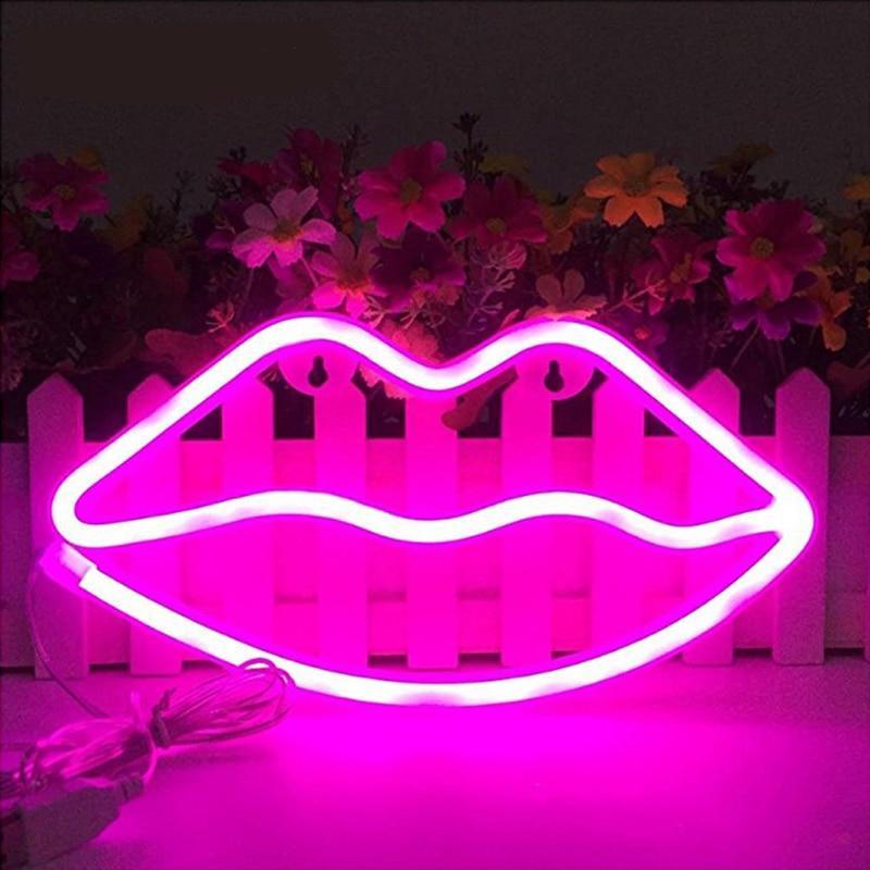 Száj neon