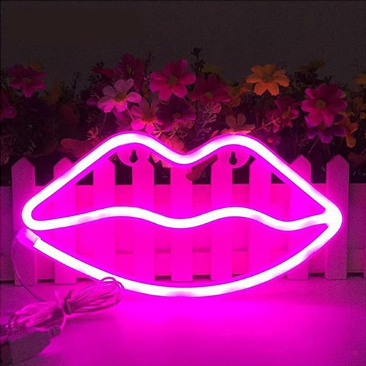 Száj neon