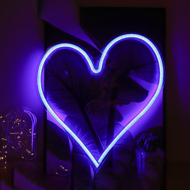 Szív neon lámpa