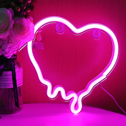 Szív neon
