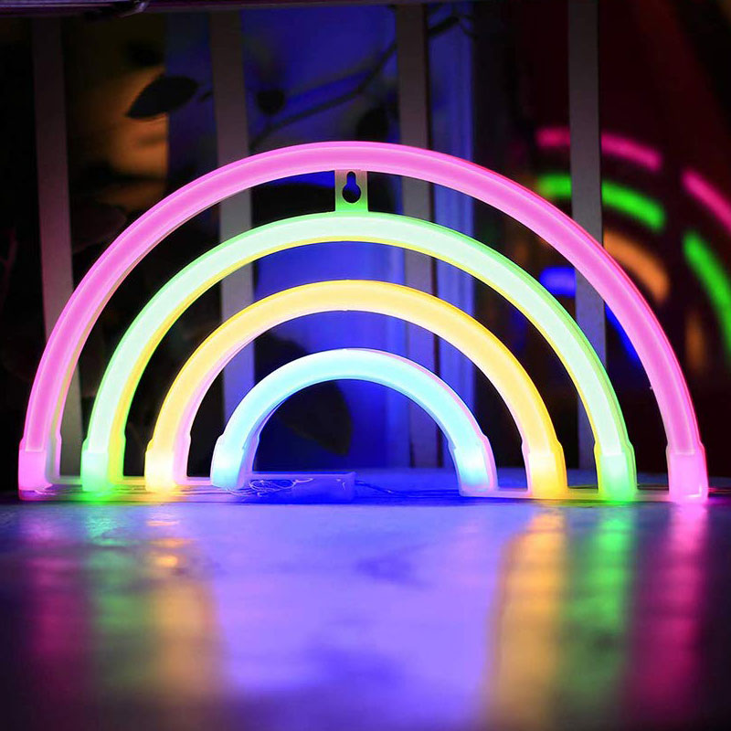Szivárvány neon