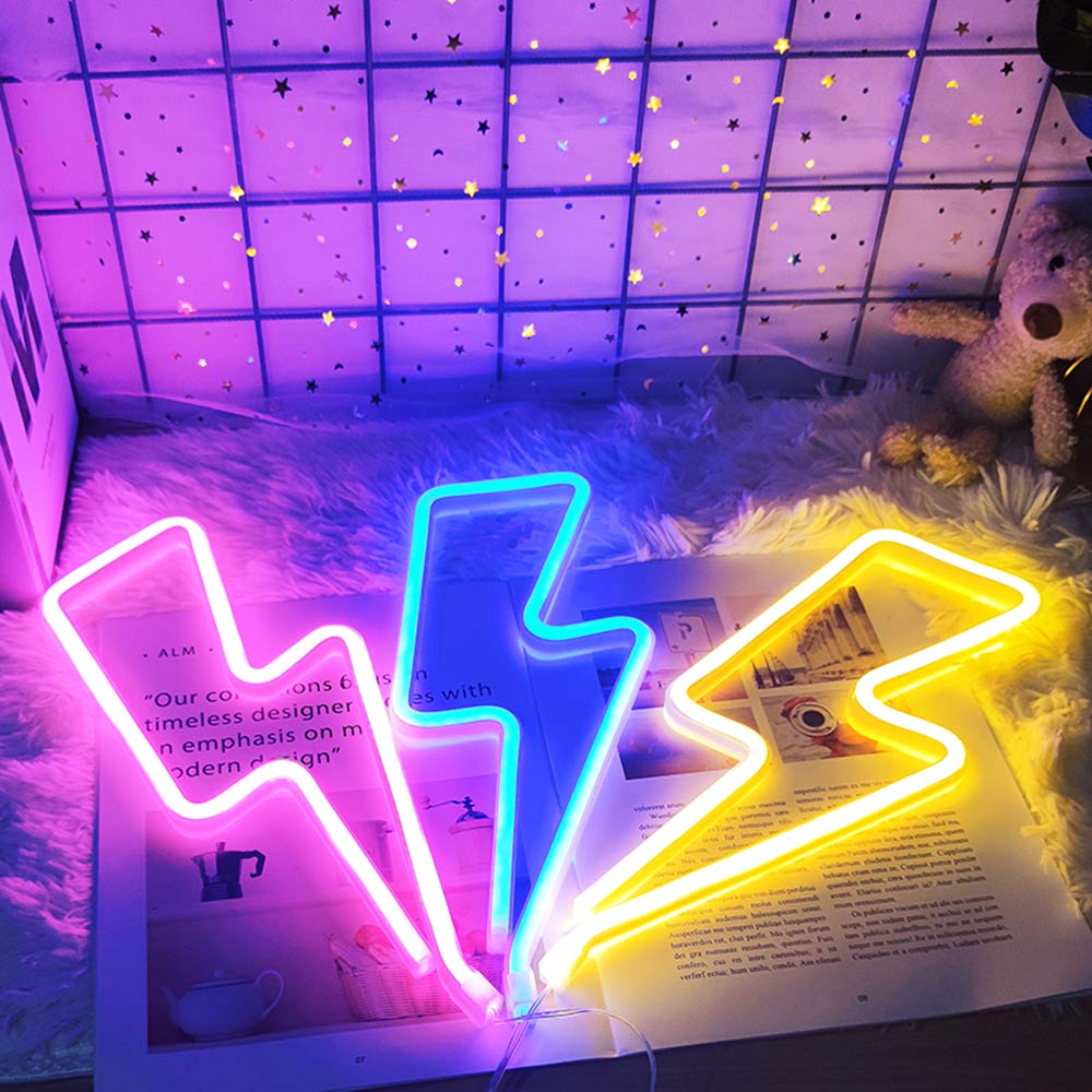 Villám neon lámpa