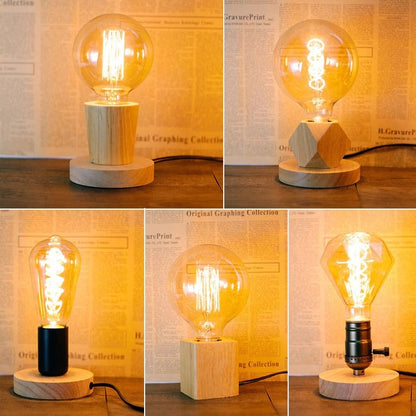 Vintage Edison éjjeli lámpa